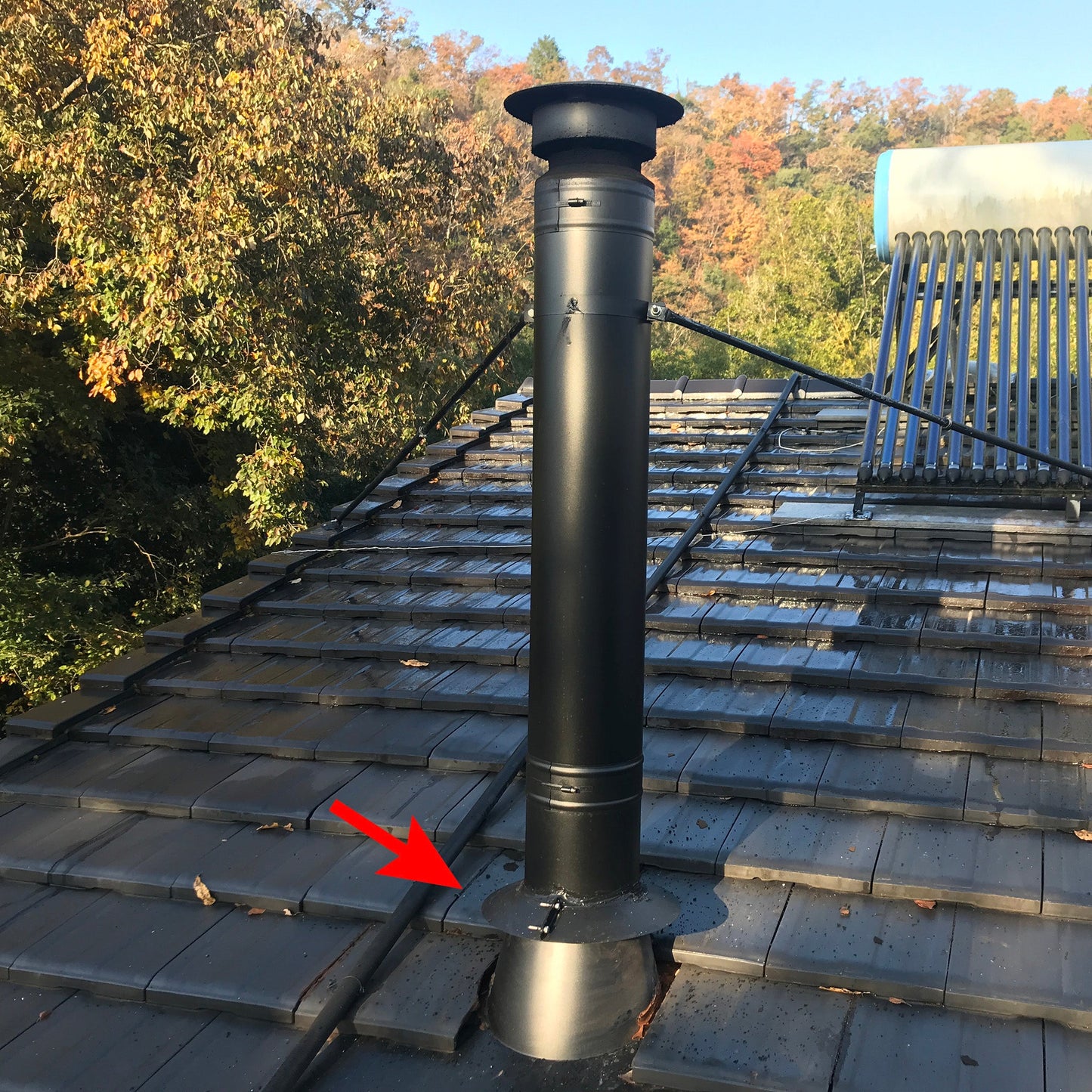 ●”ストームカラー 煙突内径150ミリ・外径200ミリ用 SUS304製(ステンレス304)