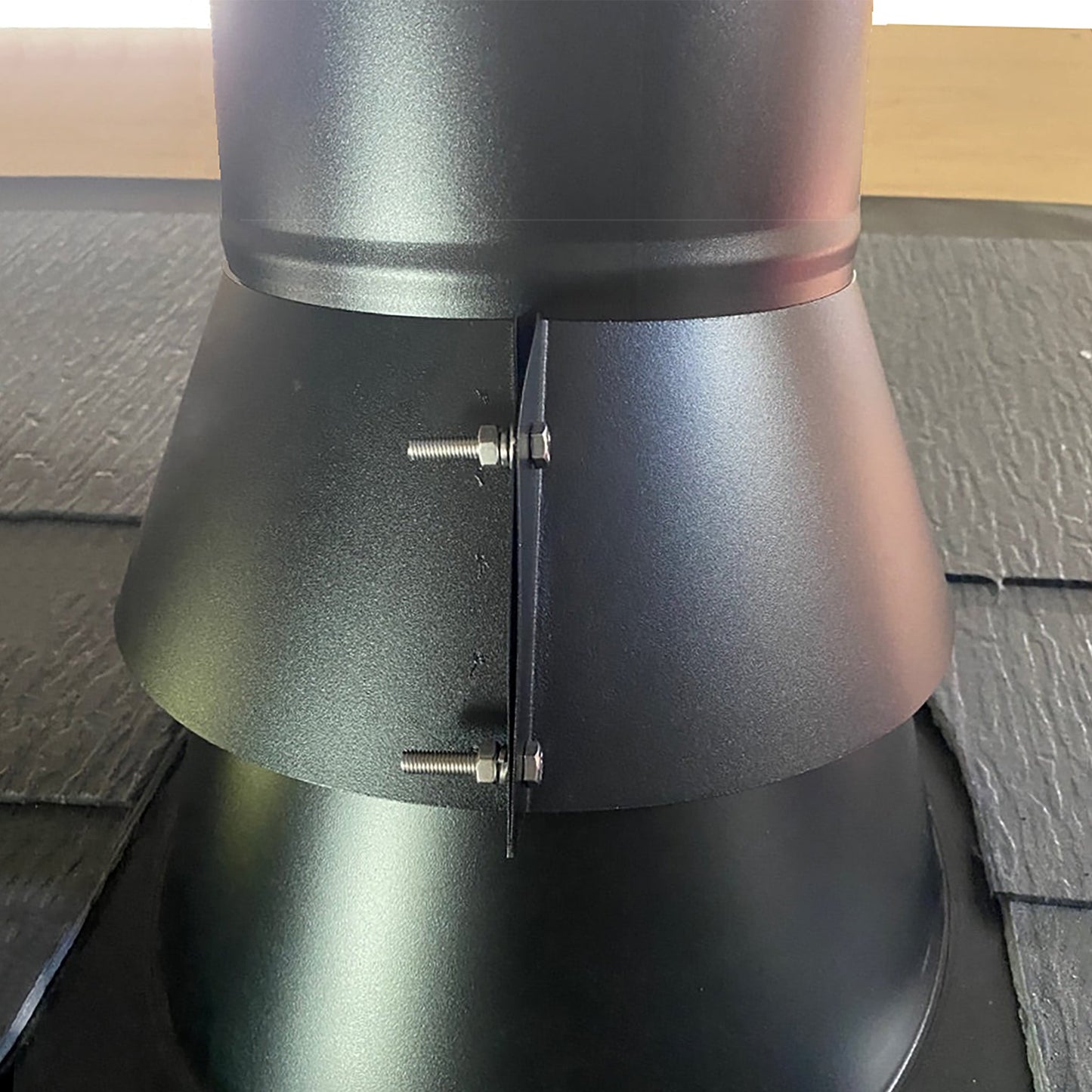 ●”ディープストームカラー 煙突内径150ミリ・外径200ミリ用 SUS304製(ステンレス304)