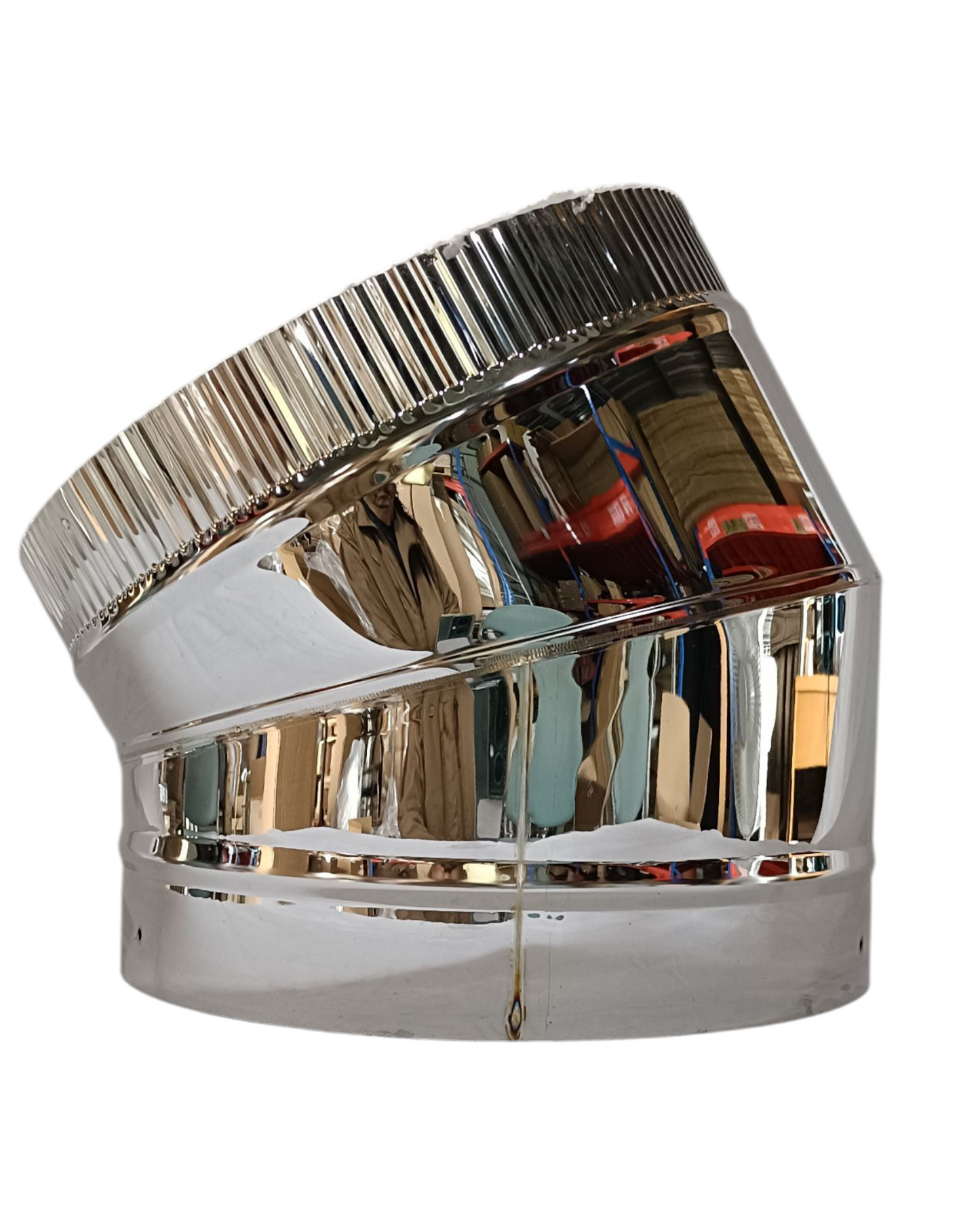 ■”二重煙突 L管(エル管)90度 45度 30度 15度 内径250ミリ・外径300ミリ 未塗装品