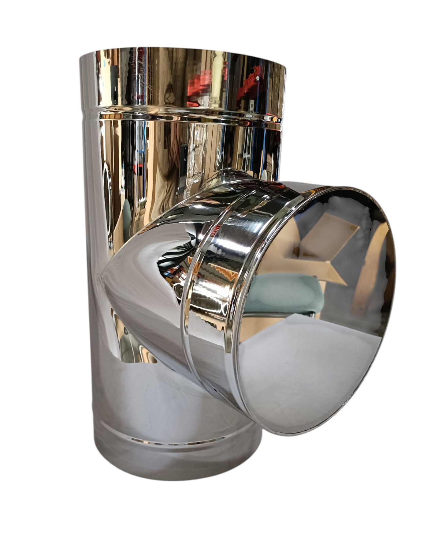 ●一重煙突 T管(ティー管)径250ミリ キャップ付き 未塗装品