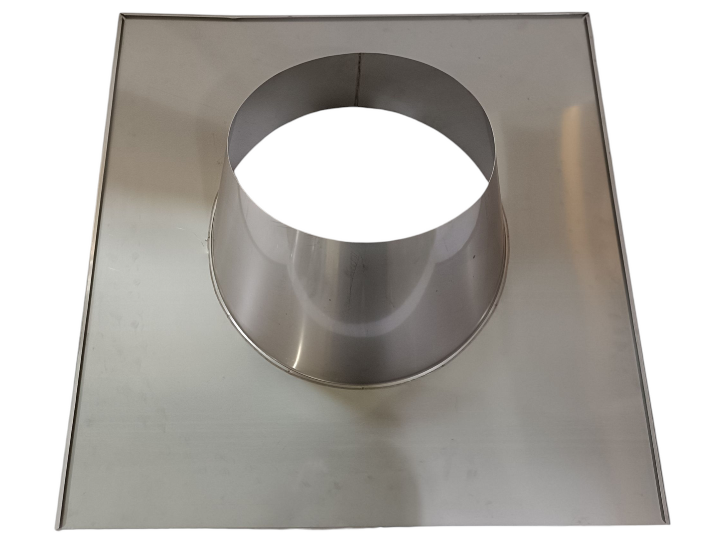 □”フラッシング 煙突屋根抜き材 外径300ミリ煙突用 サイズ750×810 ステンレス304製