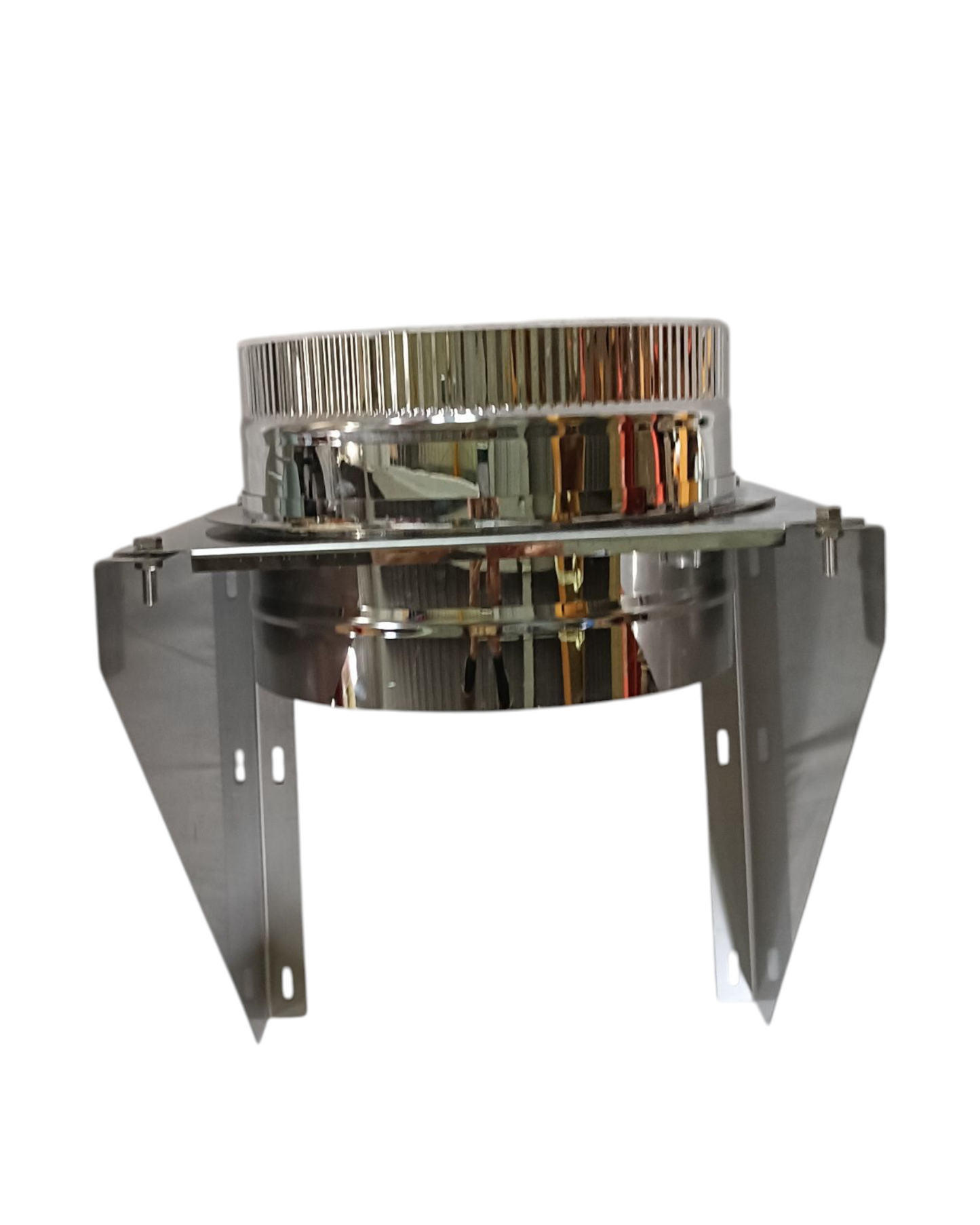 ■”サポート土台(外壁取り付け用)内径250ミリ・外径300ミリ二重煙突一体型 未塗装品