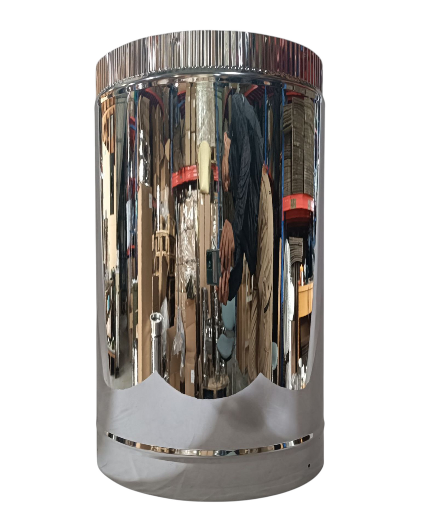 ■”二重煙突 直管・1M・0.5M・0.3M 内径250ミリ・外径300ミリ 未塗装品