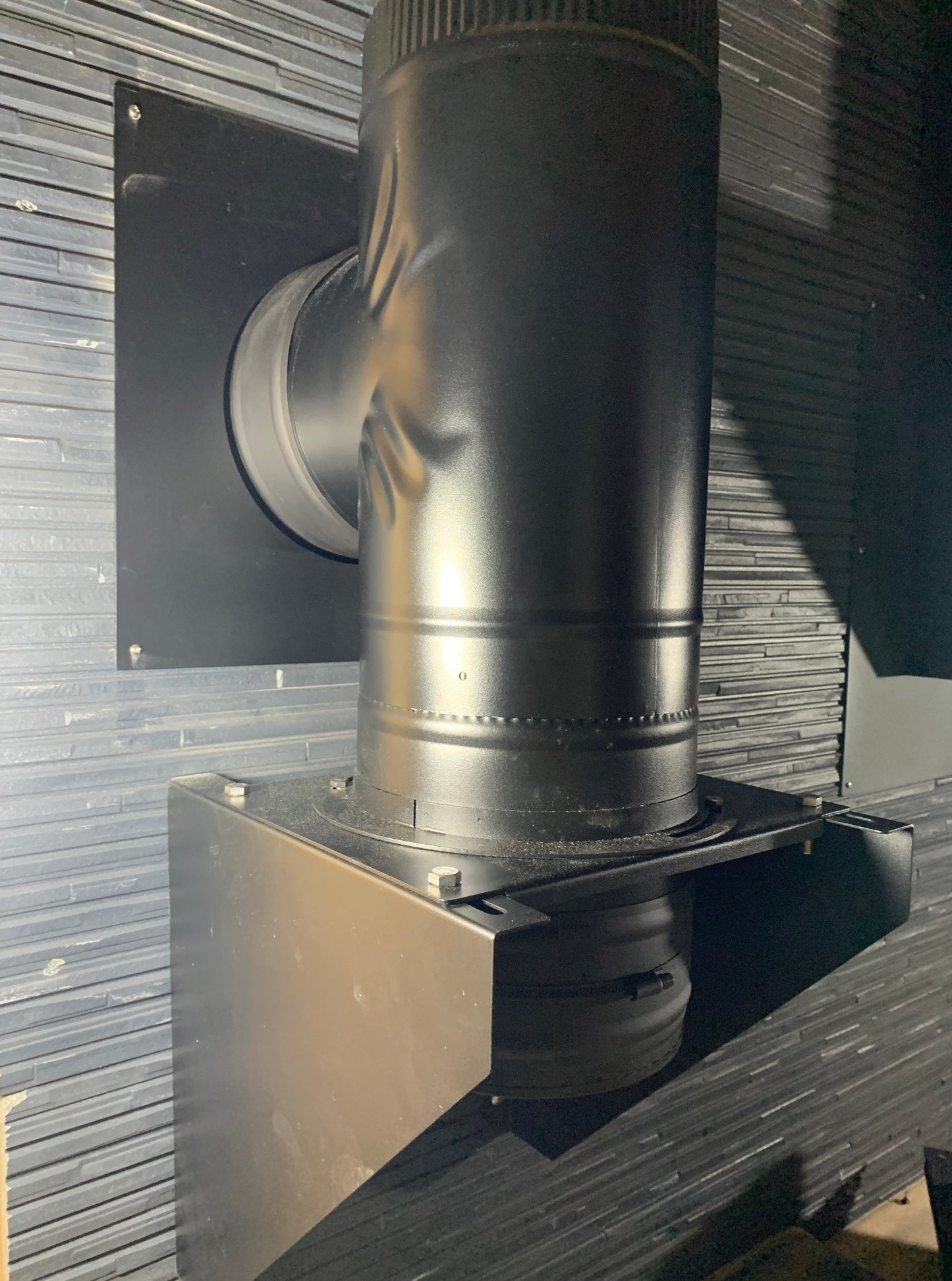 ●”二重煙突 T菅(ティー管)内径150ミリ・外径200ミリ キャップ一個付き