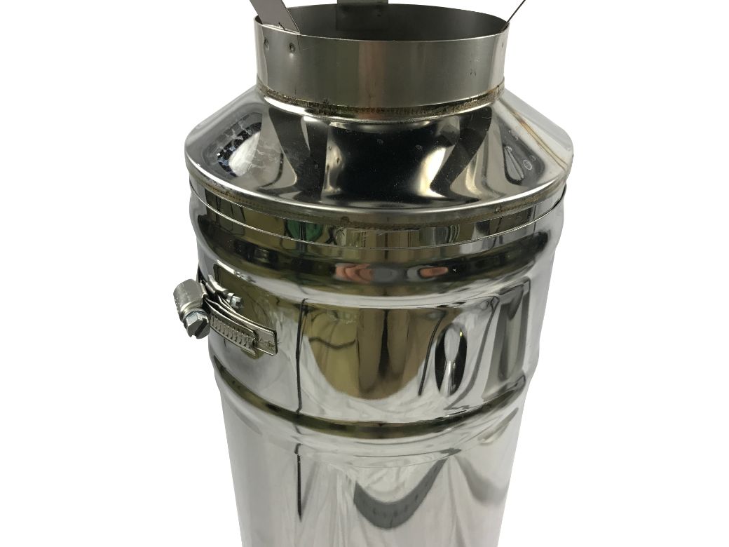 :ロッキングバンド 二重煙突用(内径80ミリ・外径130ミリ用)無塗装ステンレス