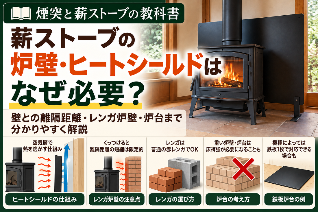 ストーブの炉壁・ヒートシールドはなぜ必要？