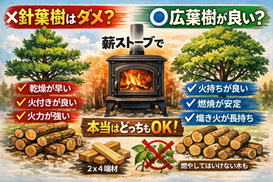 なぜ薪ストーブで針葉樹を燃やしたらダメと言われるのか？