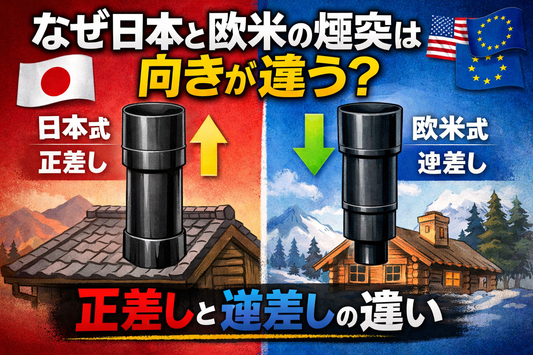 なぜ日本と欧米の煙突は向きが違う？ 正差しと逆差しの違い