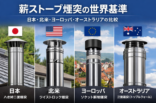 世界の薪ストーブ煙突はなぜ違う？ ソケット・ツイストロック・トリプルウォールを解説