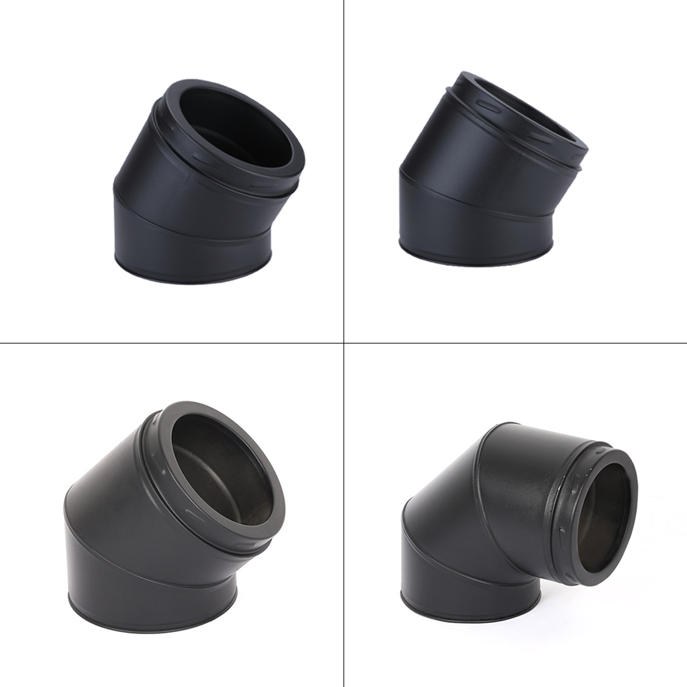 ▼ツイストロック　断熱二重煙突　内径150ミリ・外径200ミリ　Ｌ管（エル管）90度・45度・30度・15度