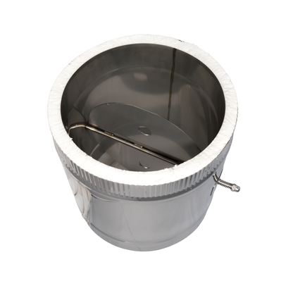 ■”二重煙突ダンパー管0.3M 内径250ミリ・外径300ミリ　断熱材入り