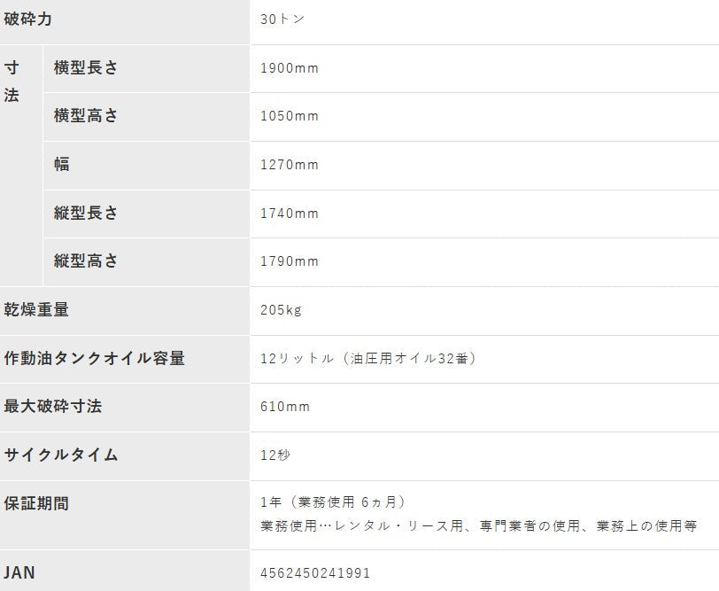 PLOW製30トン　縦横兼用エンジン薪割り機 GLS30B　4分割カッター付き　送料込み