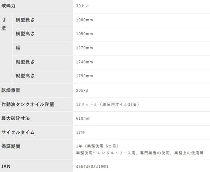 PLOW製30トン　縦横兼用エンジン薪割り機 GLS30B　4分割カッター付き　送料込み