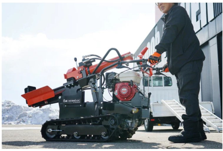 【ご予約商品】PLOW　自走式 エンジン薪割り機 MS1800J-GXC　国産品　送料込み