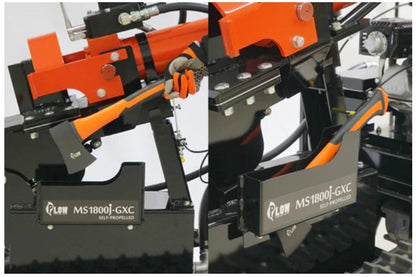 【ご予約商品】PLOW　自走式 エンジン薪割り機 MS1800J-GXC　国産品　送料込み