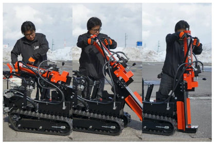 【ご予約商品】PLOW　自走式 エンジン薪割り機 MS1800J-GXC　国産品　送料込み