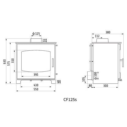 # CF125　小型 鋼板製 ストーブ　12.5kw