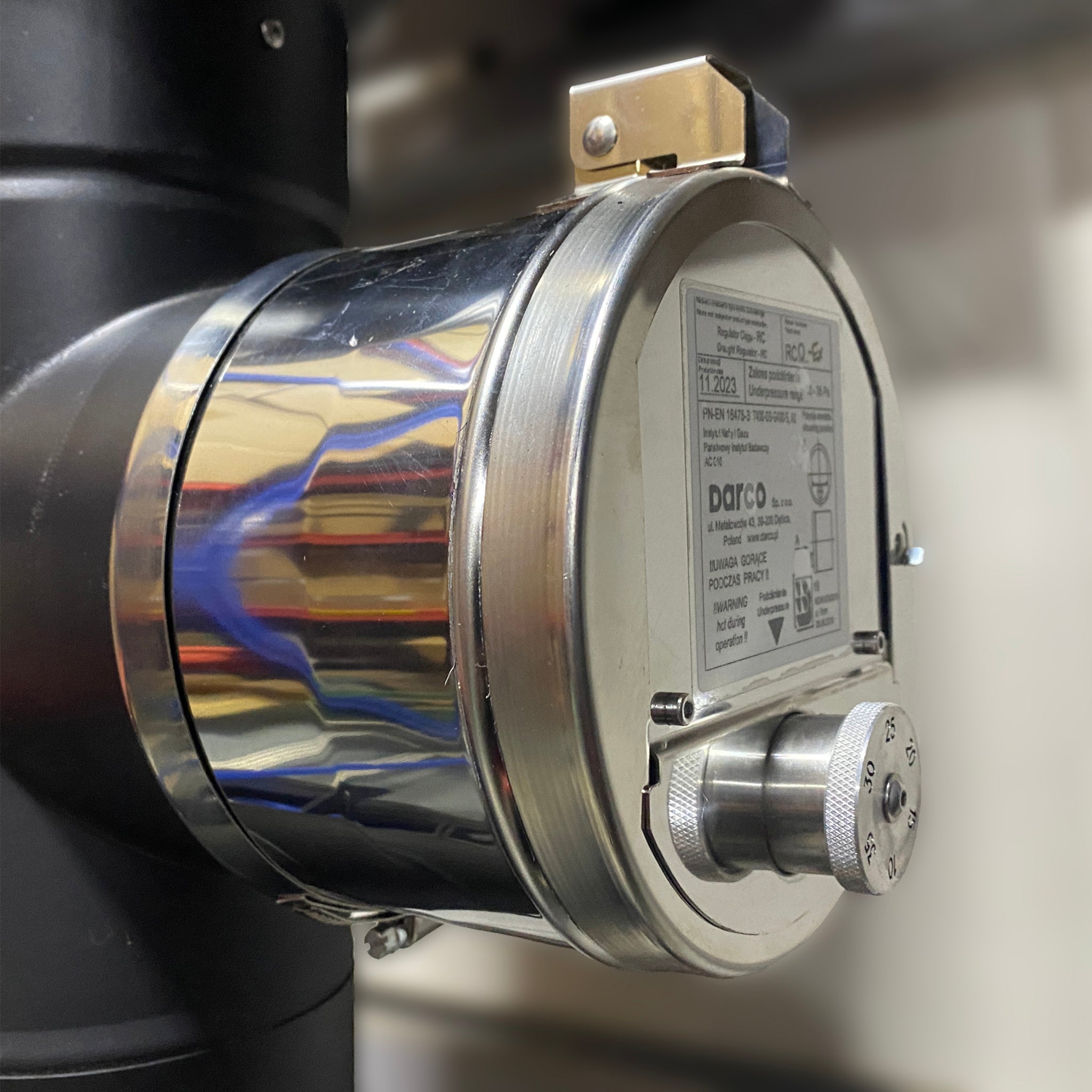 木戸農園煙突セット(径106mm) 黒耐熱 ステンレス 異径アダプター φ106→φ150mm 【ハゼ折り煙突