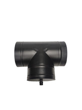 Load image into Gallery viewer, Double chimney Inner diameter 150mm, Outer diameter 200mm T pipe (tee pipe) with one cap
