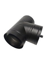 Load image into Gallery viewer, Double chimney Inner diameter 150mm, Outer diameter 200mm T pipe (tee pipe) with one cap
