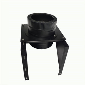 Double chimney inner diameter 150 mm, outer diameter 200 mm Support base (for external wall mounting)