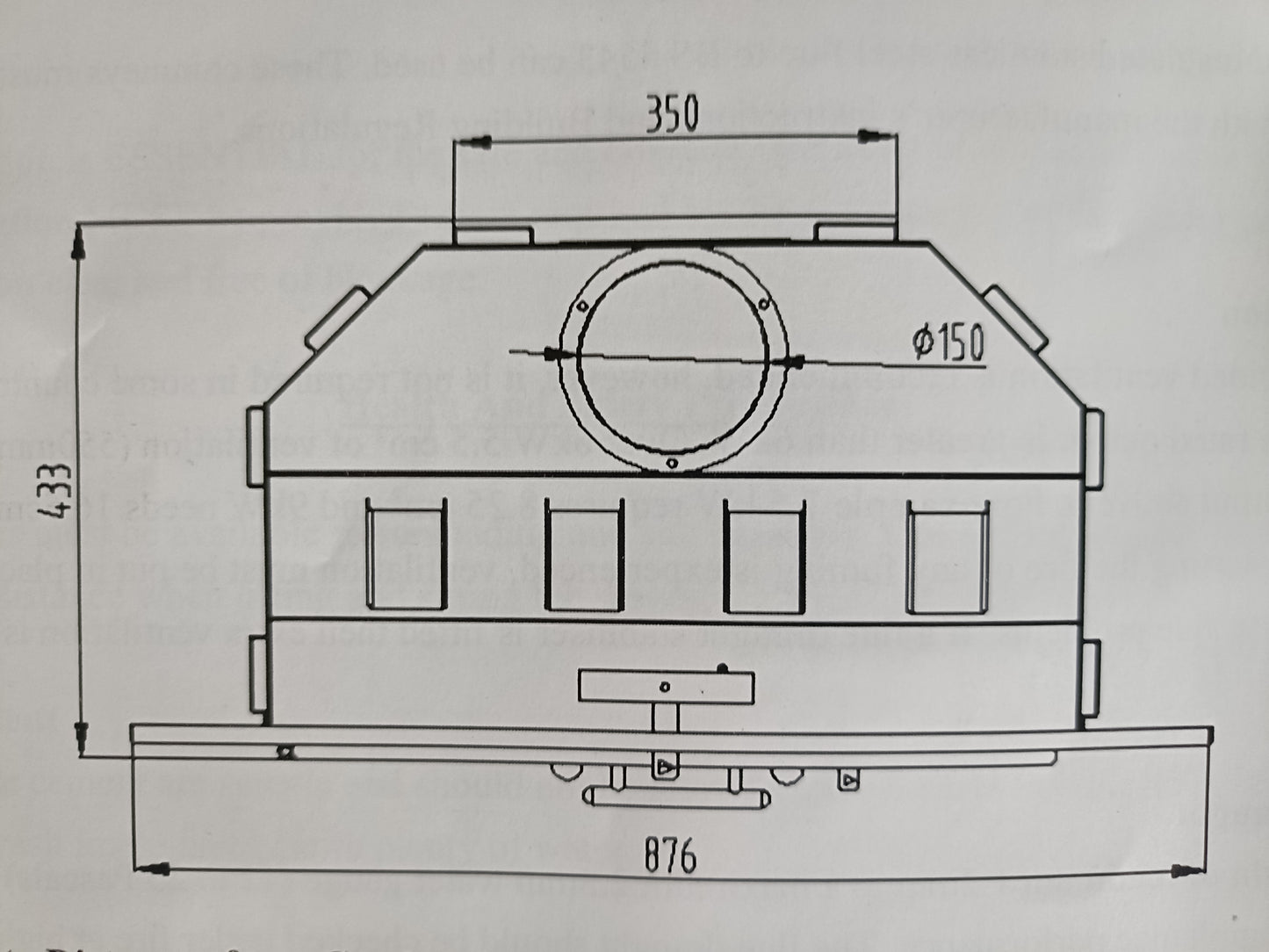 埋込型の薪ストーブ