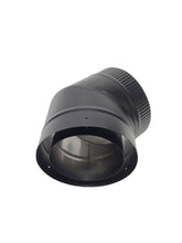 Load image into Gallery viewer, Double chimney inner diameter 150 mm, outer diameter 200 mm L pipe (El pipe) 45 degrees
