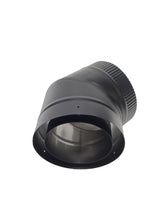 Load image into Gallery viewer, Double chimney inner diameter 125 mm, outer diameter 175 mm L pipe (El pipe) 45 degrees
