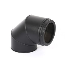 Load image into Gallery viewer, Twist lock heat insulation double chimney inner diameter 150 mm, outer diameter 200 mm L pipe (L pipe) 90 degrees, 45 degrees, 30 degrees, 15 degrees
