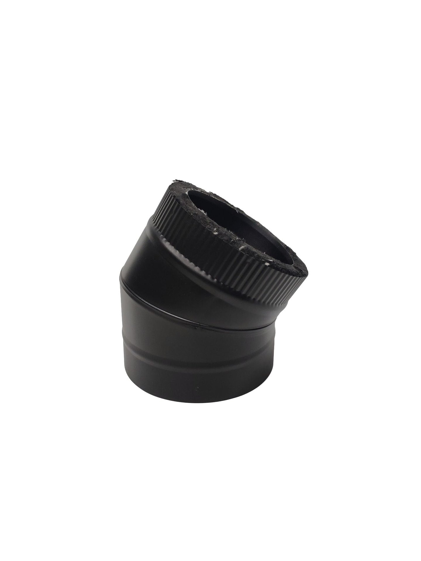 Double chimney inner diameter 125 mm, outer diameter 175 mm L pipe (El pipe) 30 degrees