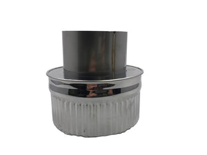 For inner diameter 80mm/inner diameter 90mm (tenmaku design, wood stove such as G-STOVE) double chimney conversion adapter (single chimney to double chimney)
