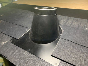 Flushing (chimney roof removal material) for outer diameter 200 mm Size 500 x 500 750 x 810 Stainless steel 304