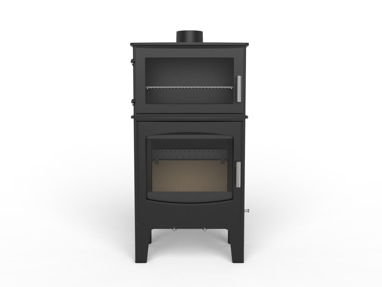 CF805-T Small steel wood stove 8kw External air introduction model Cozy Fire