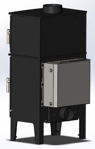 # Cozy Fire 805t（Tall）小型 鋼板製 薪ストーブ 8kw 外気吸入ユニット付属機種　CF805t