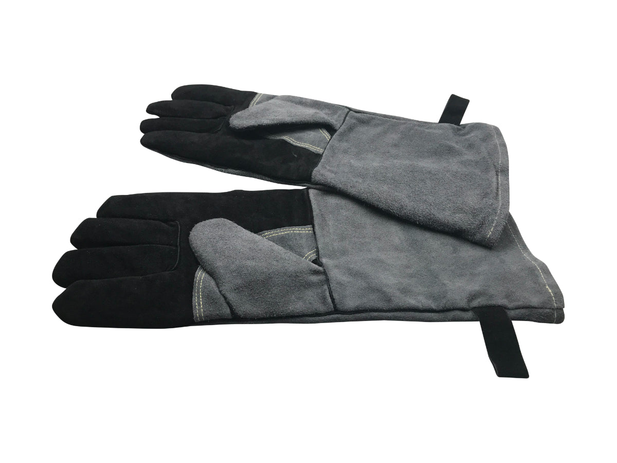 Heat-resistant gloves made of cowhide with cotton lining