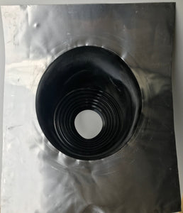 Aluminum-based silicon flushing for chimneys with an outer diameter of 175/200 mm Roofing material