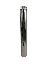 Load image into Gallery viewer, Double chimney 80mm inner diameter Straight tube 1M 0.5M 0.3M Unpainted stainless steel
