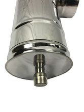 Load image into Gallery viewer, Double chimney inner diameter 80 mm, outer diameter 130 mm Support base (for exterior wall mounting)
