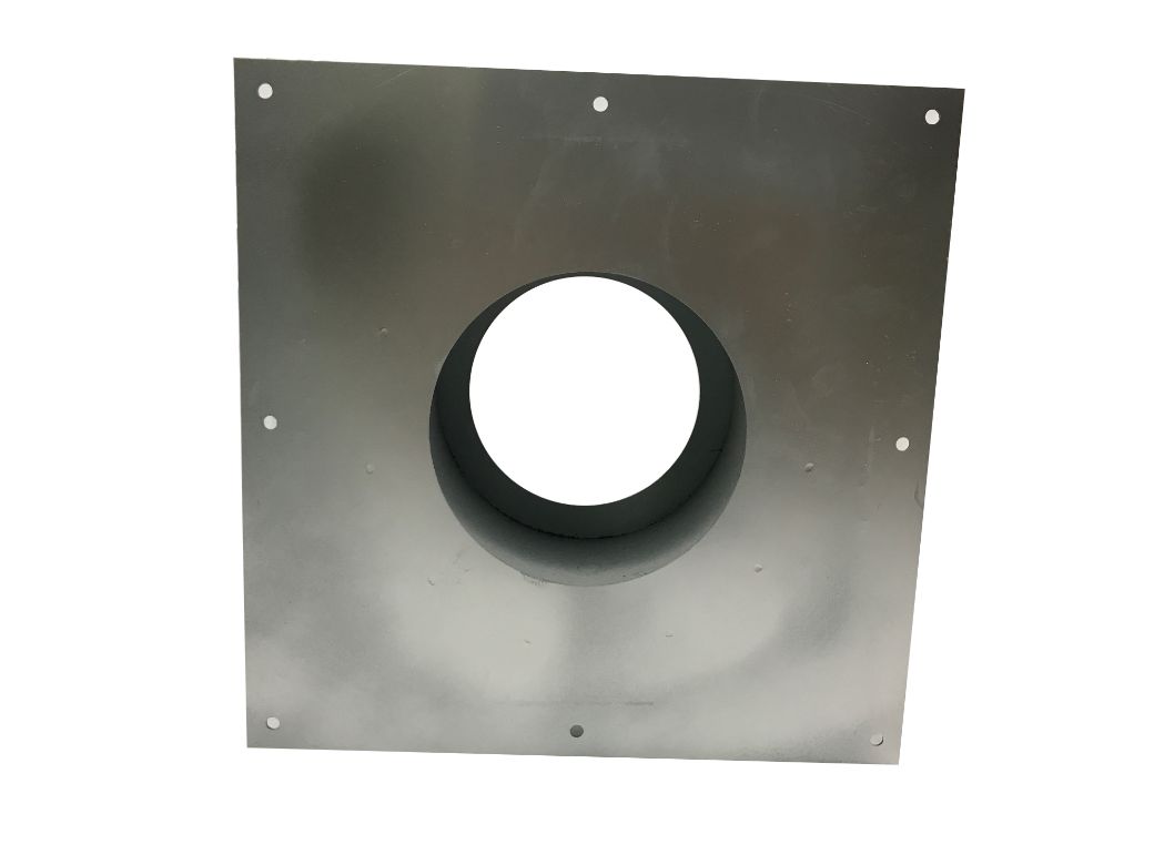 Penetration kit for double chimney outer diameter 130 mm Unpainted product Used when penetrating walls and second floors