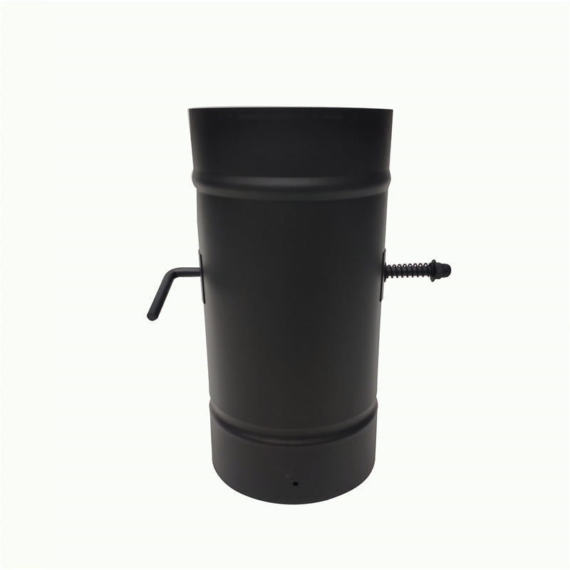 Single Chimney 150mm Damper Included Straight Pipe Length 250mm Heat Resistant 600℃ Painting