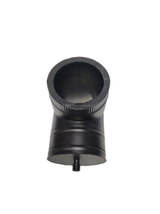Double chimney Inner diameter 125mm, Outer diameter 175mm T pipe (tee pipe) with one cap