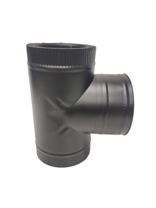Double chimney Inner diameter 125mm, Outer diameter 175mm T pipe (tee pipe) with one cap